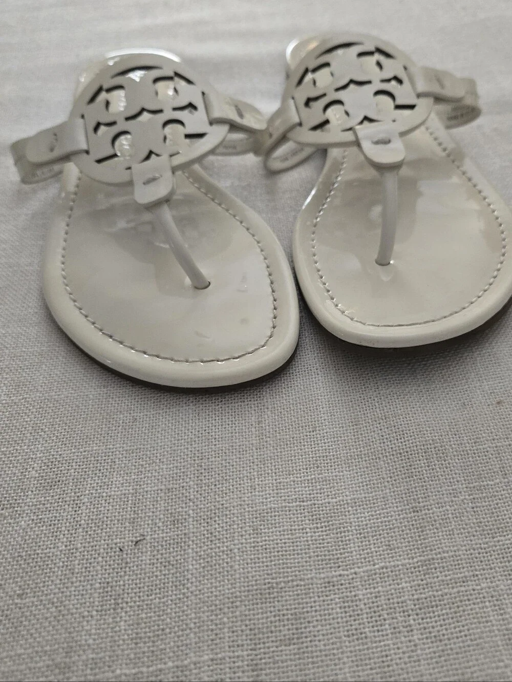 Tory Burch Cream Miller Sandals